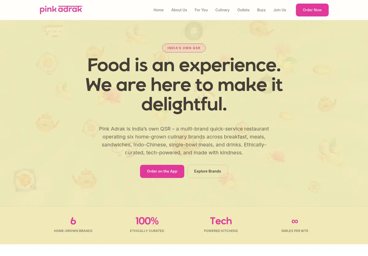 Pink Adrak website